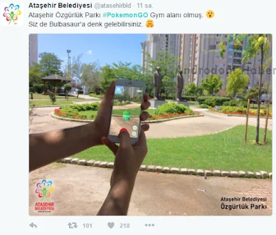 Ataşehir Belediyesi Pokemon Go