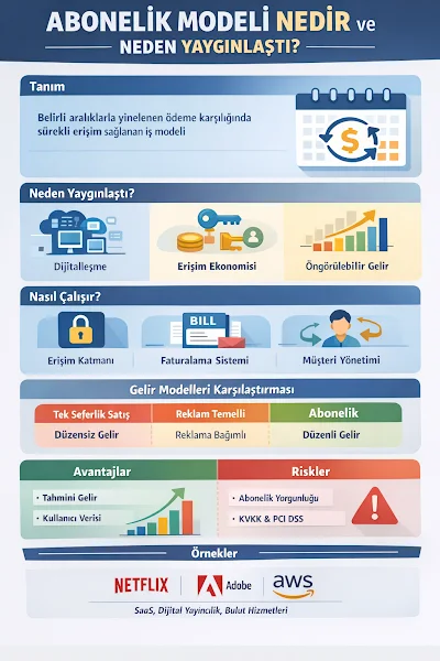 abonelik modeli infografik
