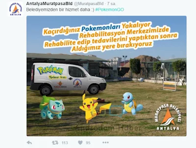 Muratpaşa Belediyesi Pokemon Go