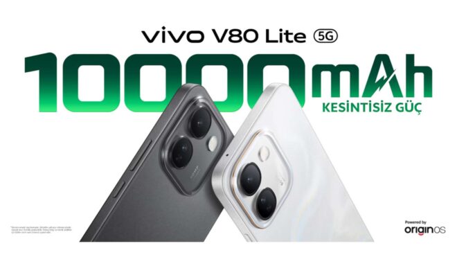 10.000 mAh Bataryalı Vivo V80 Lite 5G Türkiye'de Satışa Sunuldu