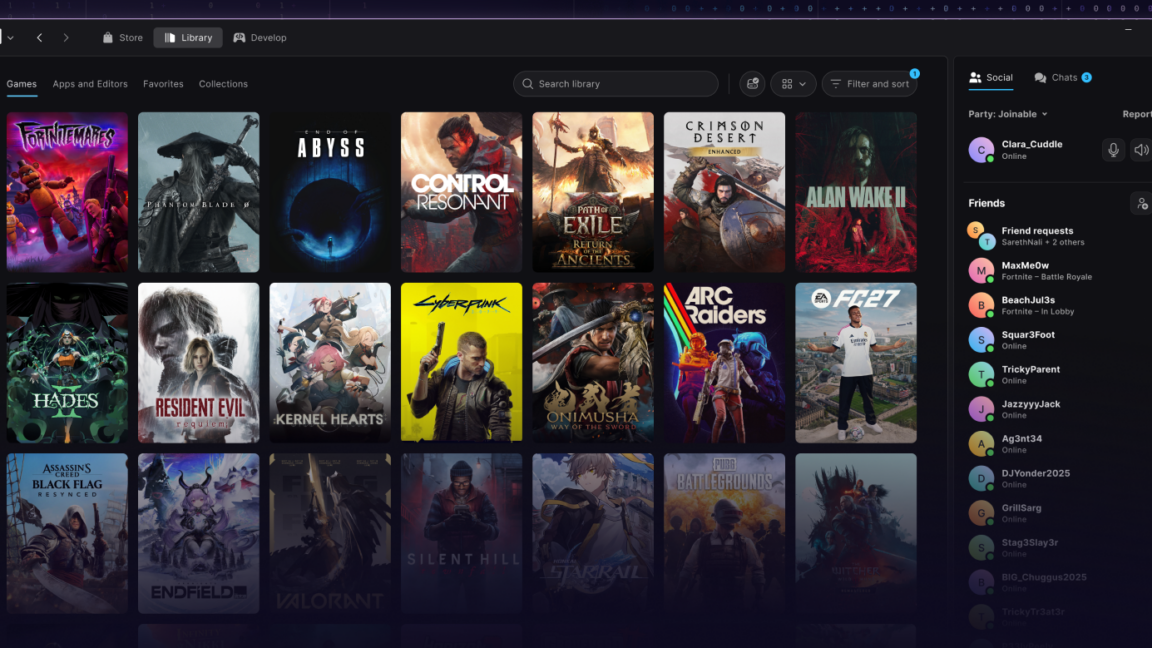 Epic Games Launcher Yenilendi: Yapay Zekâ Destekli Sürüm Yayında